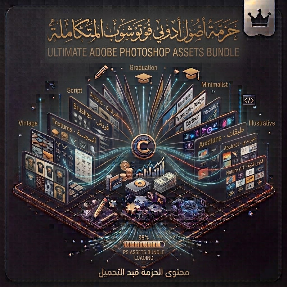 حزمة ملحقات أدوبي فوتوشوب (Adobe Photoshop Assets) – إمكانيات لا محدودة لإبداعك