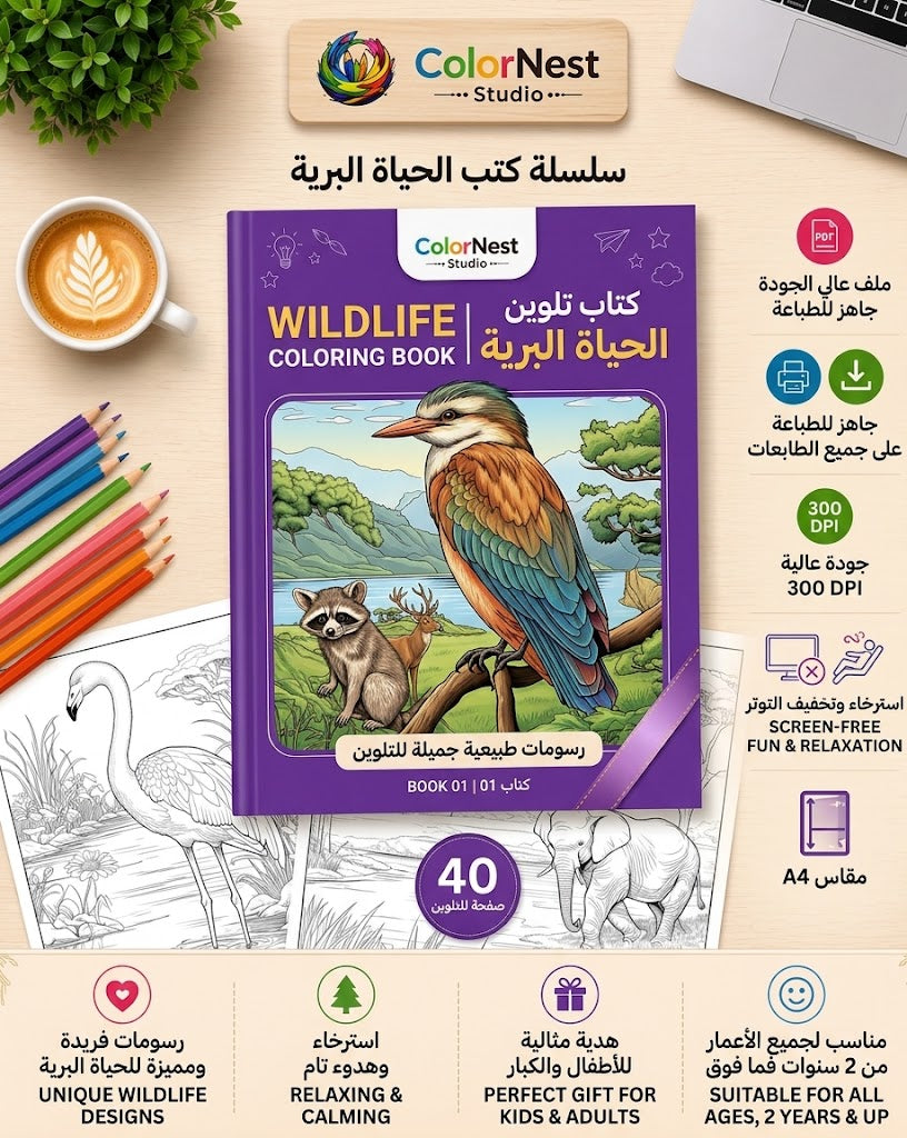 كتاب تلوين الحياة البرية 3